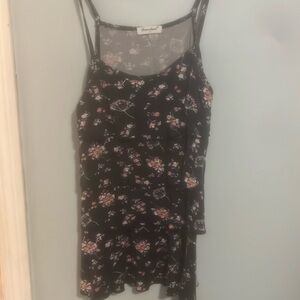 Floral breastfeeding tank top